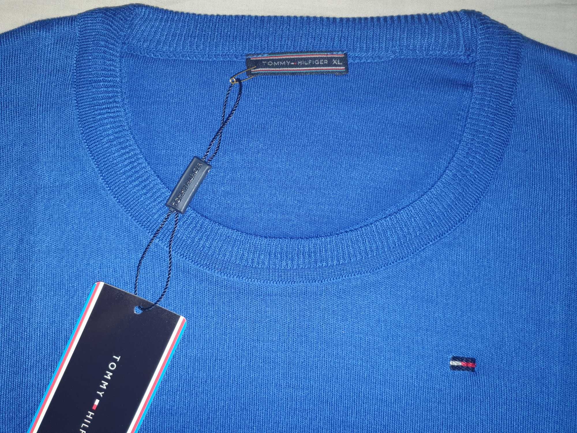 NOWY damski sweter Tommy Hilfiger bluzka elegancka TH XL