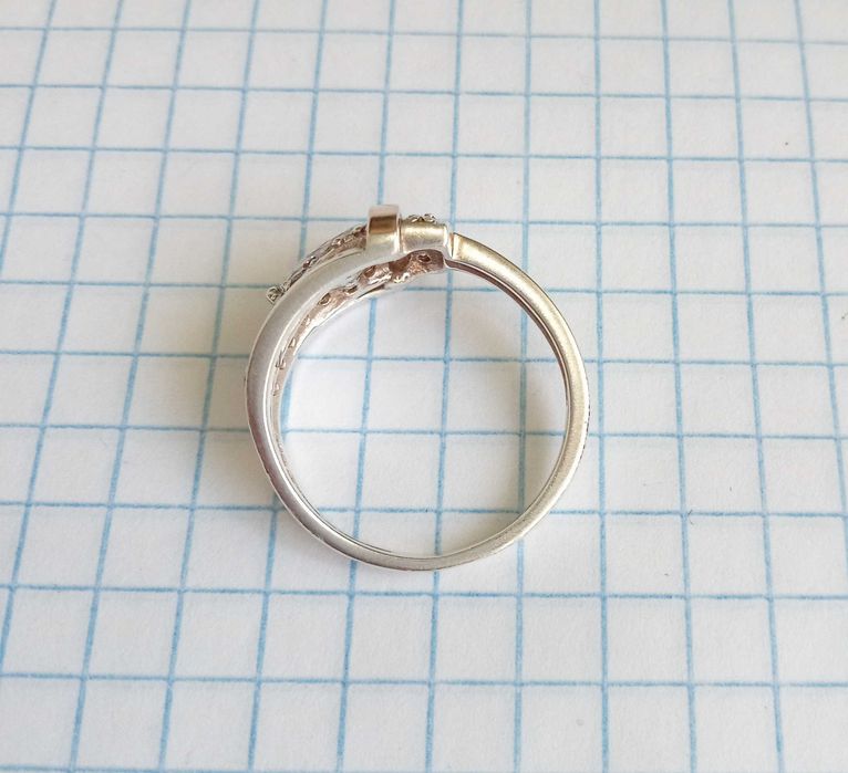 Вінтажне Кольцо перстень срібло 875 проба 17,2 розмір, вінтаж