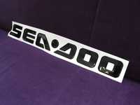 Naklejki SEADOO 3D czarne , logo Sea Doo , duże ,na skuter i motorówke