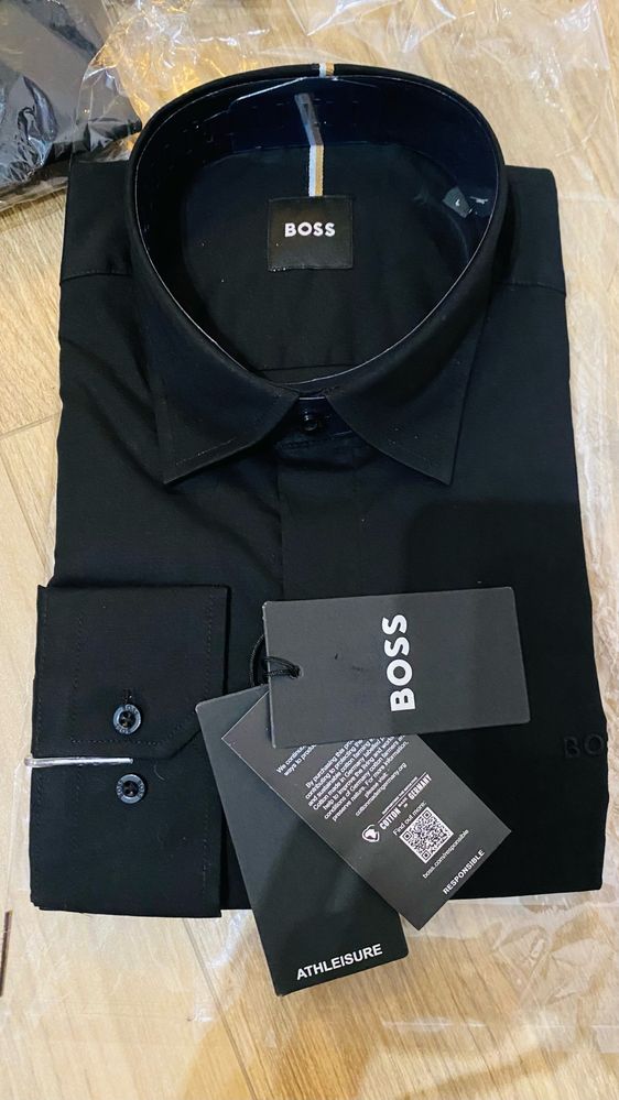 Koszula czarna męska Hugo Boss L XL XXL