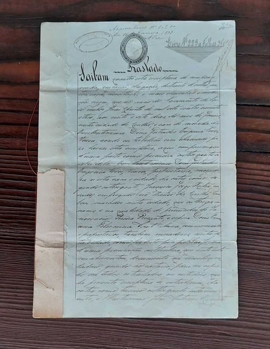 2 Documentos Manuscritos Séc. XIX (Selados Antigos)