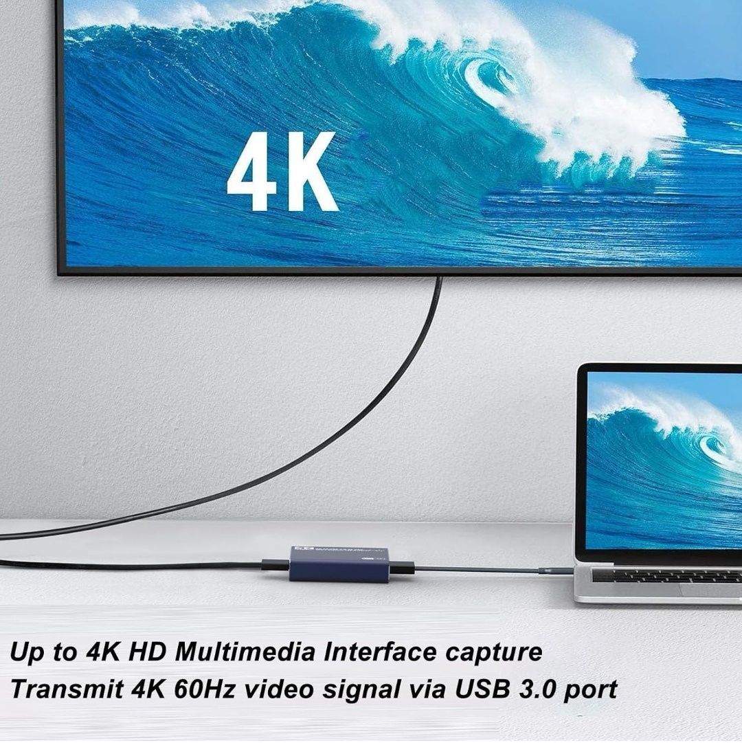 Karta Przechwytywania Wideo 4K, Wejście HD 4K 60 Hz i Wyjście 1080p