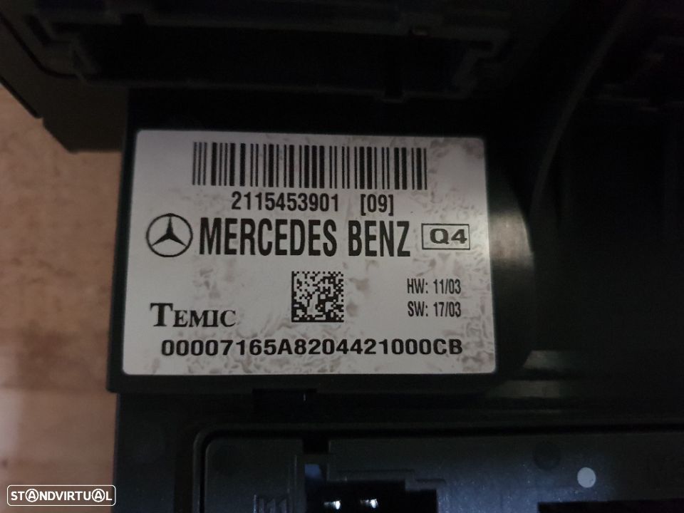 Caixa fusiveis módulo 211545.3901 09 MERCEDES W211 E220 E270 SW