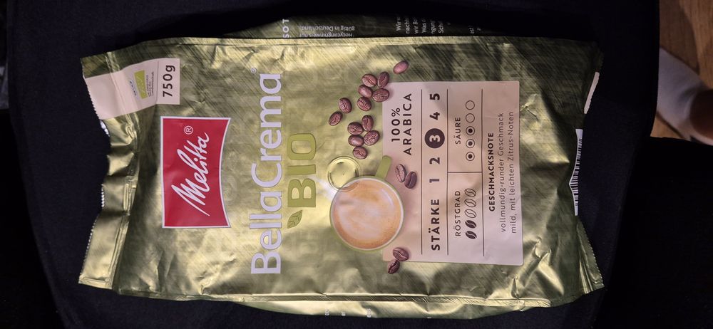 Kawa ziarnista Melitta Bella Crema BIO 750g