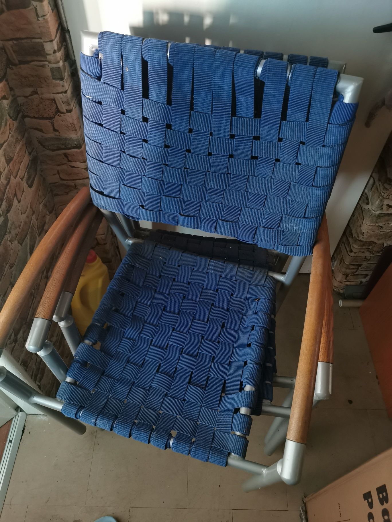 3 krzesła metalowe e