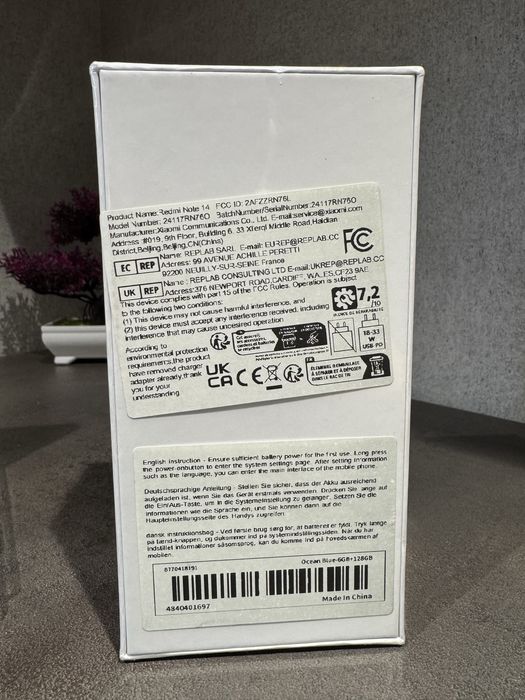 Сматфон Xiaome Redmi Note 14 6/128 Midnight