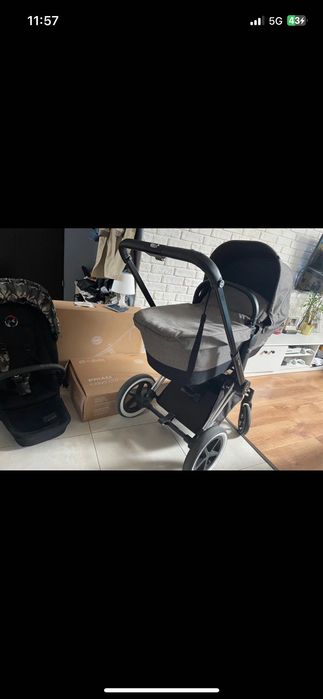 Wózek niemowlęcy dziecięcy cybex priam manhatan grey spacerówka