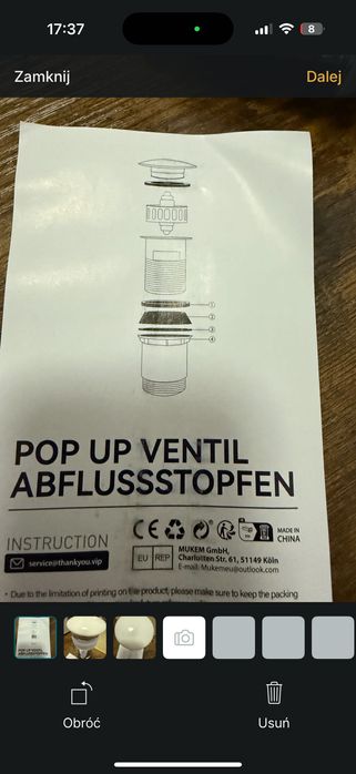 Korek do sanitariatów