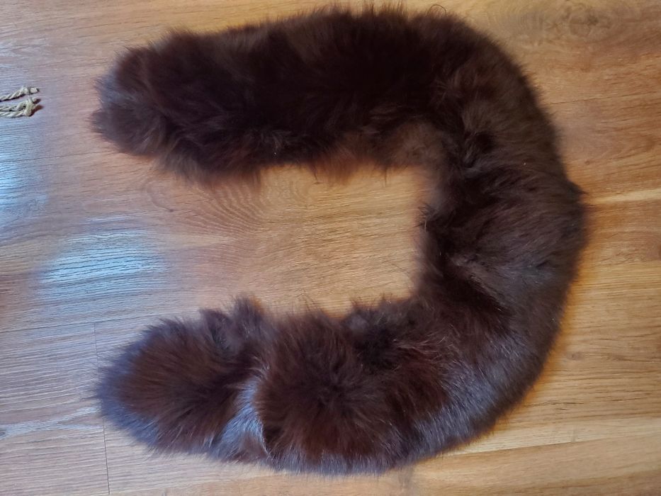 Futro z lisa oryginalne kołnierz