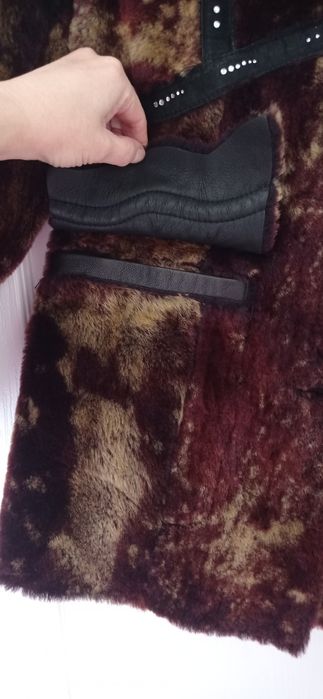 Дубленка из цигейки женская р.46 новая