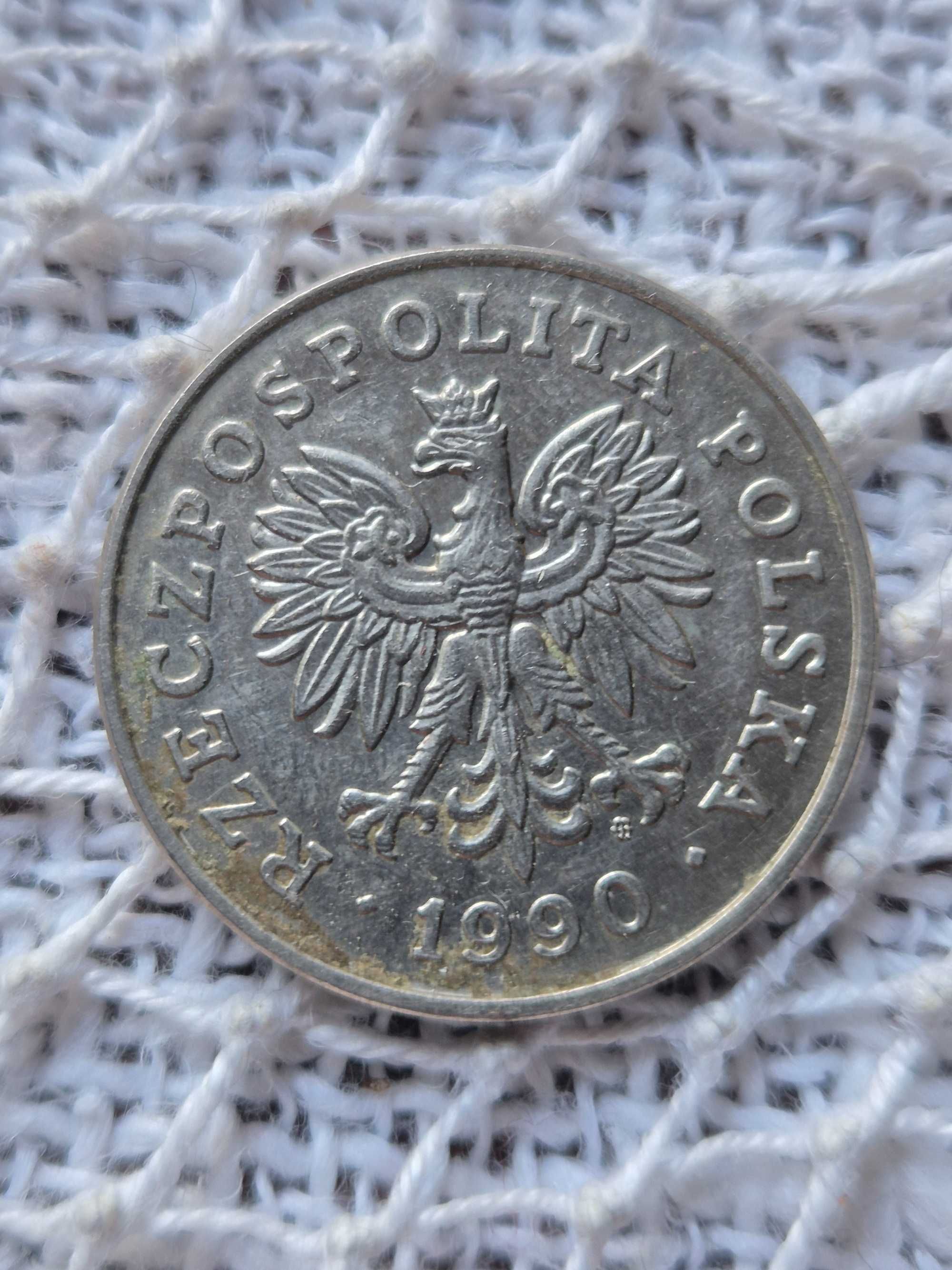 Moneta 100złotych z 1990r orzełek w koronie