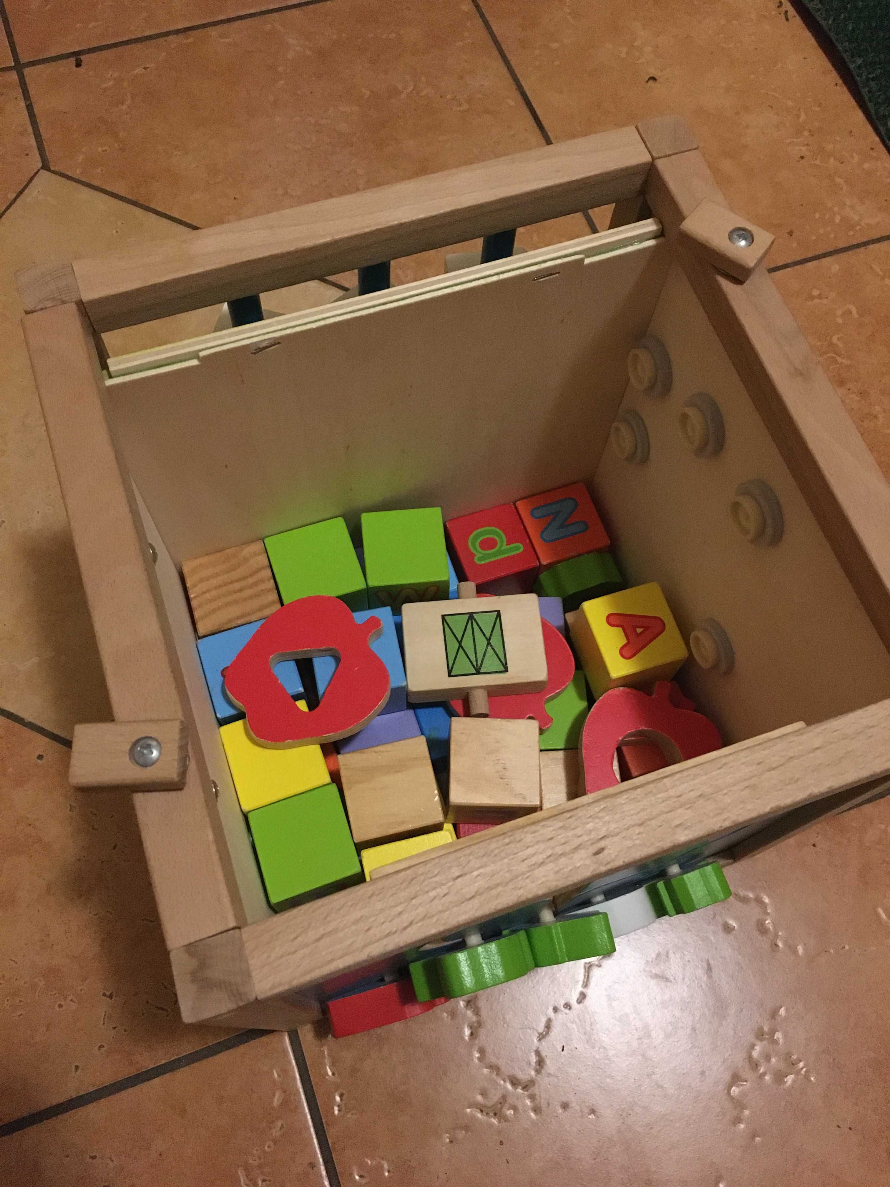 drewniane pudełko edukacyjne dla dzieci, zabawka montessori