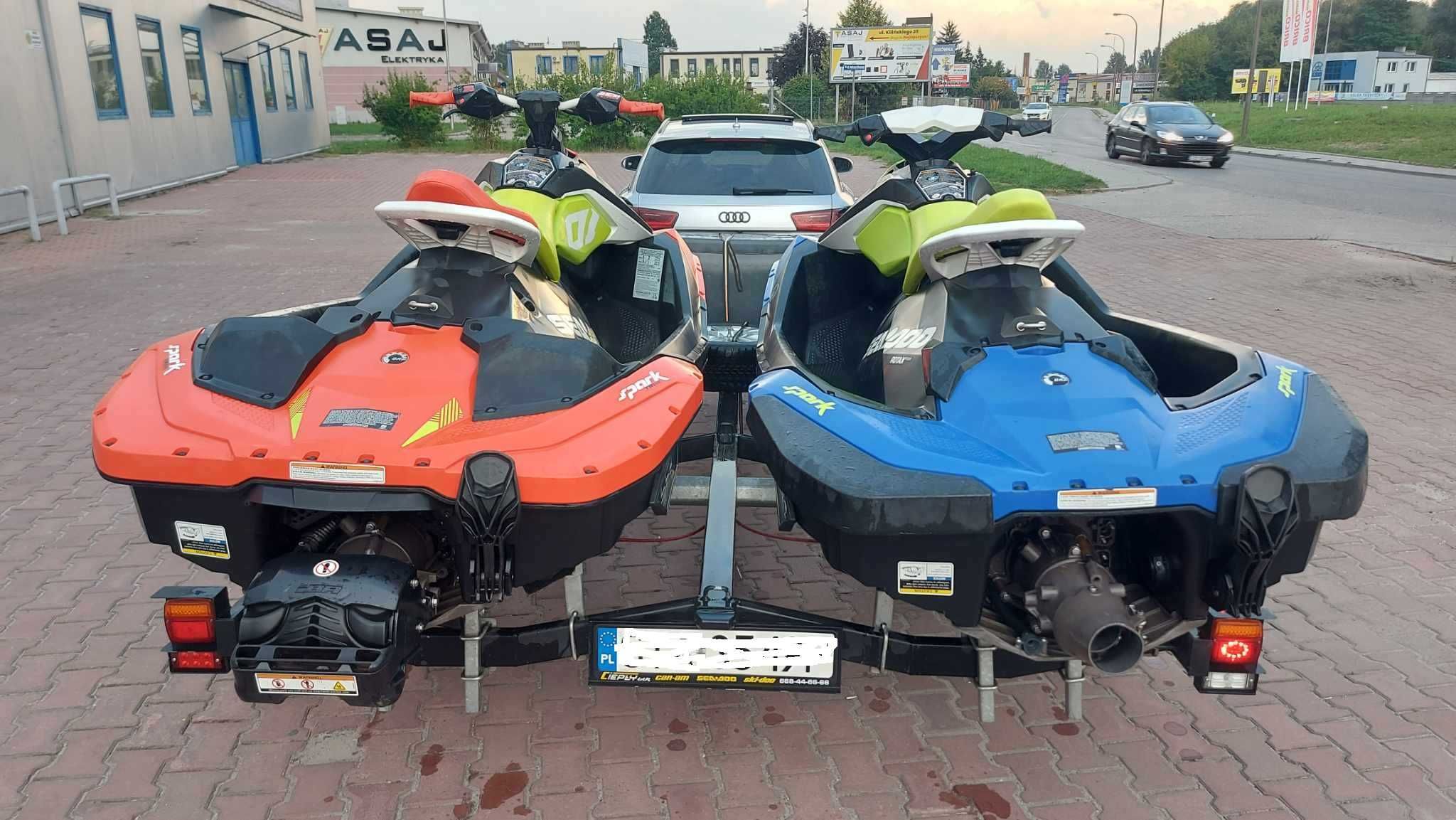 Skuter Spark + spark trixx  2020r + przyczepa Windpol  na 2skutery