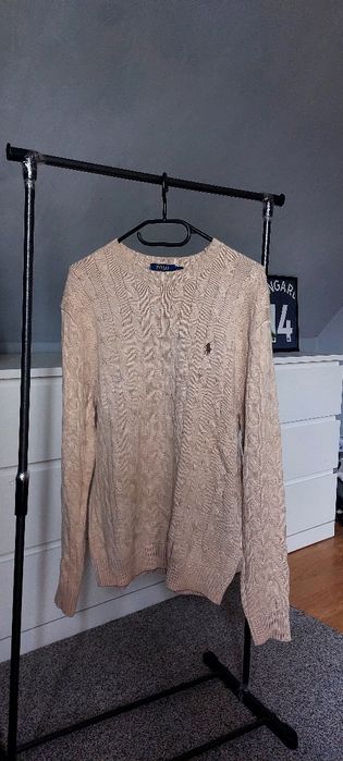 Sweter ralph lauren kremowy beżowy