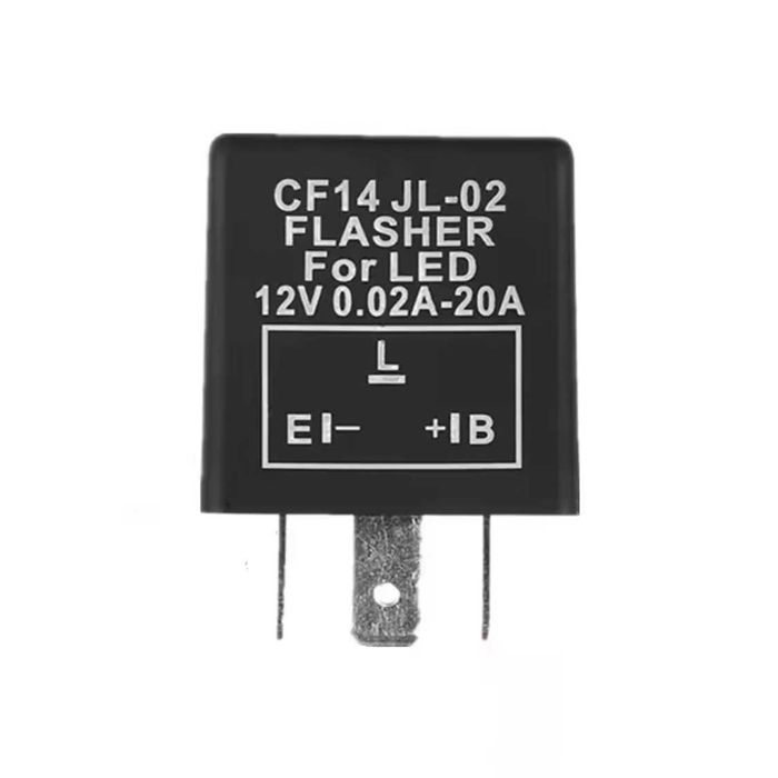 Relé de piscas 3 pinos 12V universal - LED e lâmpadas convencionais