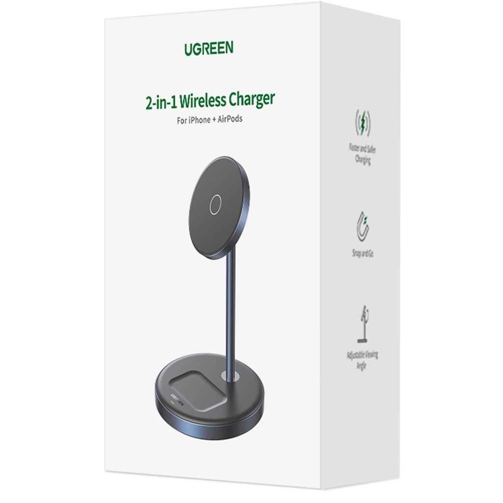 Беспроводная зарядка для iPhone 16 15 14 13 12 AirPods MagFlow UGREEN