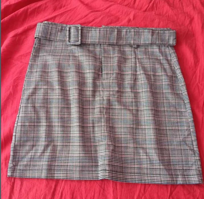 Spódniczka Sinsay r. 36/S w kratkę stan bdb jak nowa
