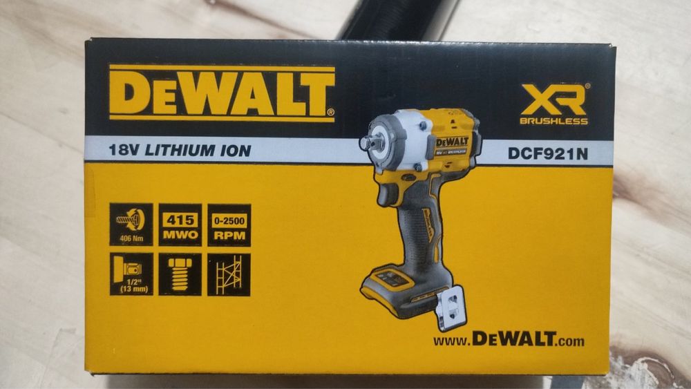 DeWALT DCF922N Гайковерт акумуляторний новий. Девальт.
