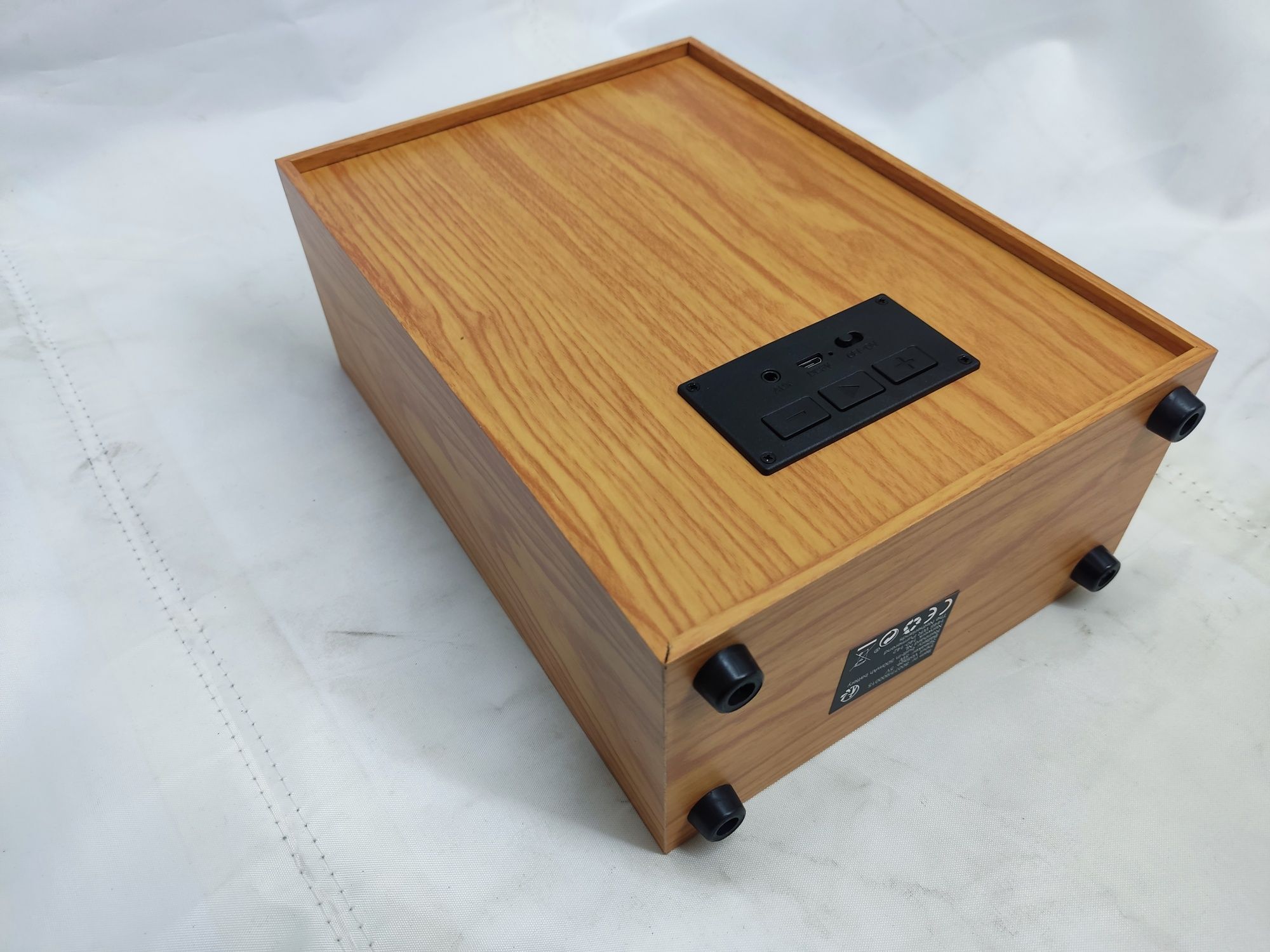 BLUETOOTH Głośnik Audio Przenośny Kolumna Drewno ! Retro ! Pc Laptop