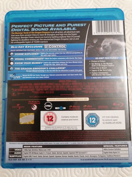 The Mummy Tomb of The Dragon Emperor Blu-ray