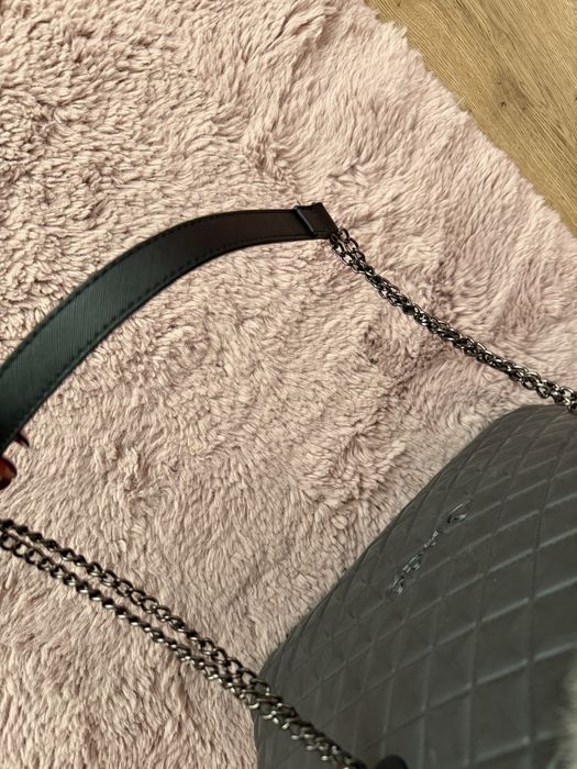 Obag szary z futerkiem