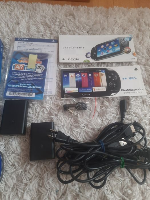 Konsola ps vita fat sapphire blue niebieska oled karta 8gb gundam