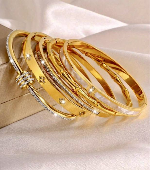 Braceletes Lux Day  Joias em Aço Inoxidável que não escurecem