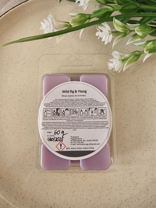 Sojowy wosk do kominka o zapachu Wild fig & Ylang