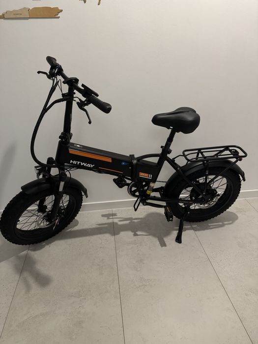 Rower elektryczny HITWAY składany grube opony
