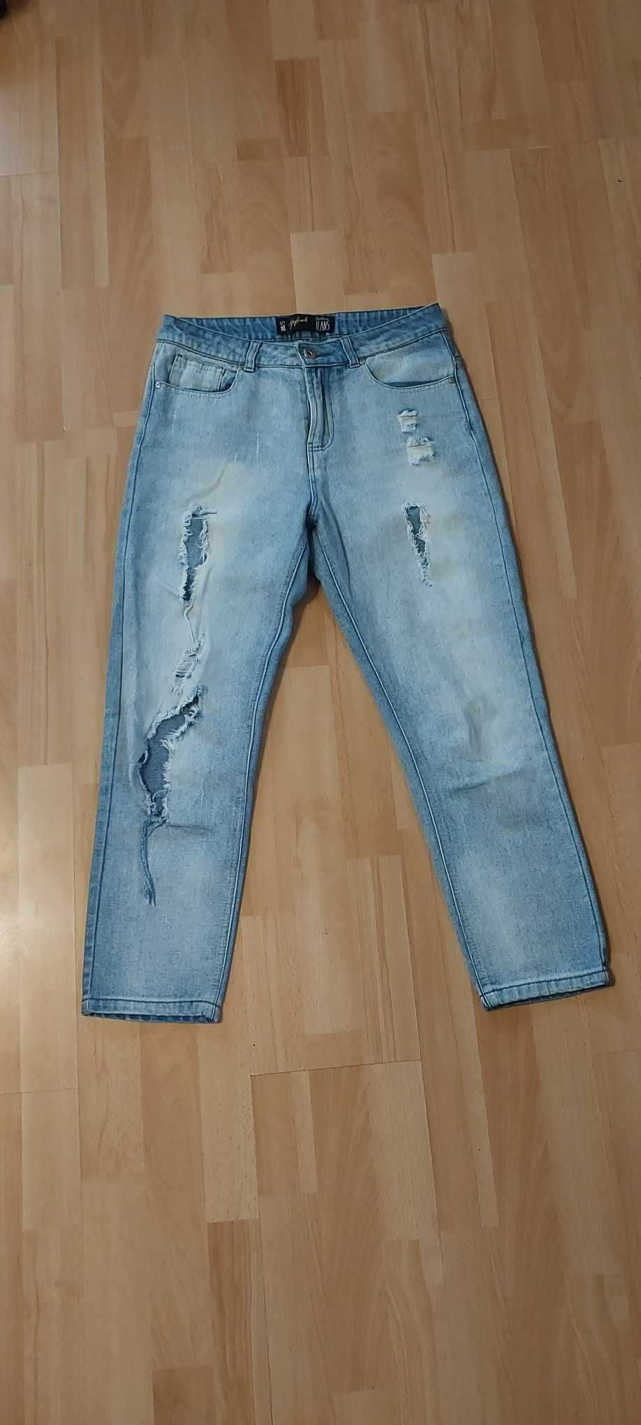 spodnie jeansowe boyfriend S/36