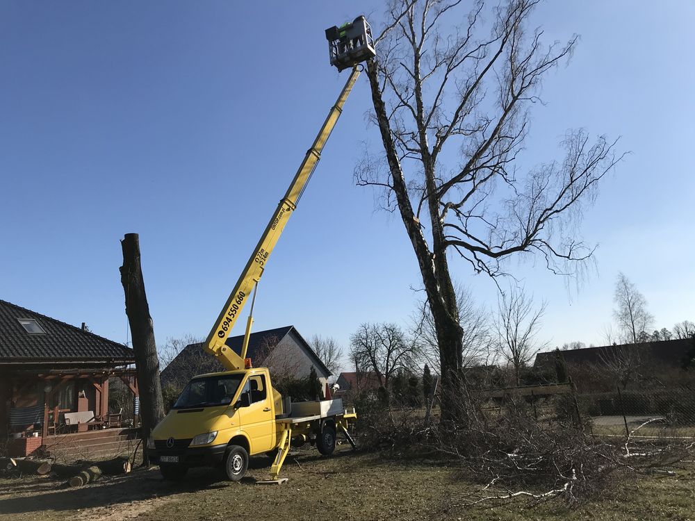 Podnośnik koszowy 22m zwyżka usługi wysokościowe wynajem