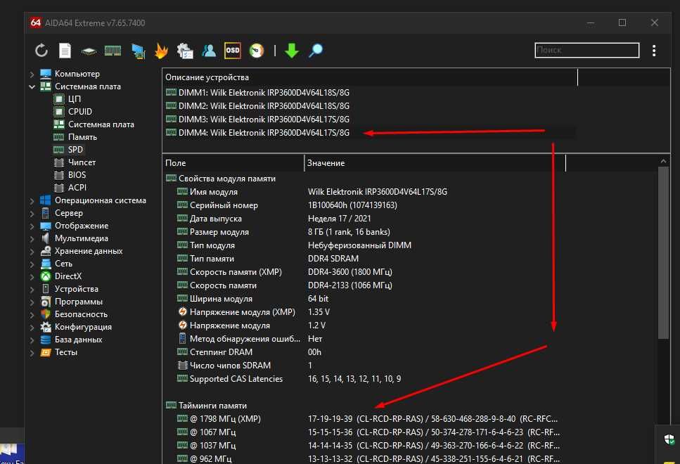 Goodram DDR4 3600mhz по 8gb 4 планки