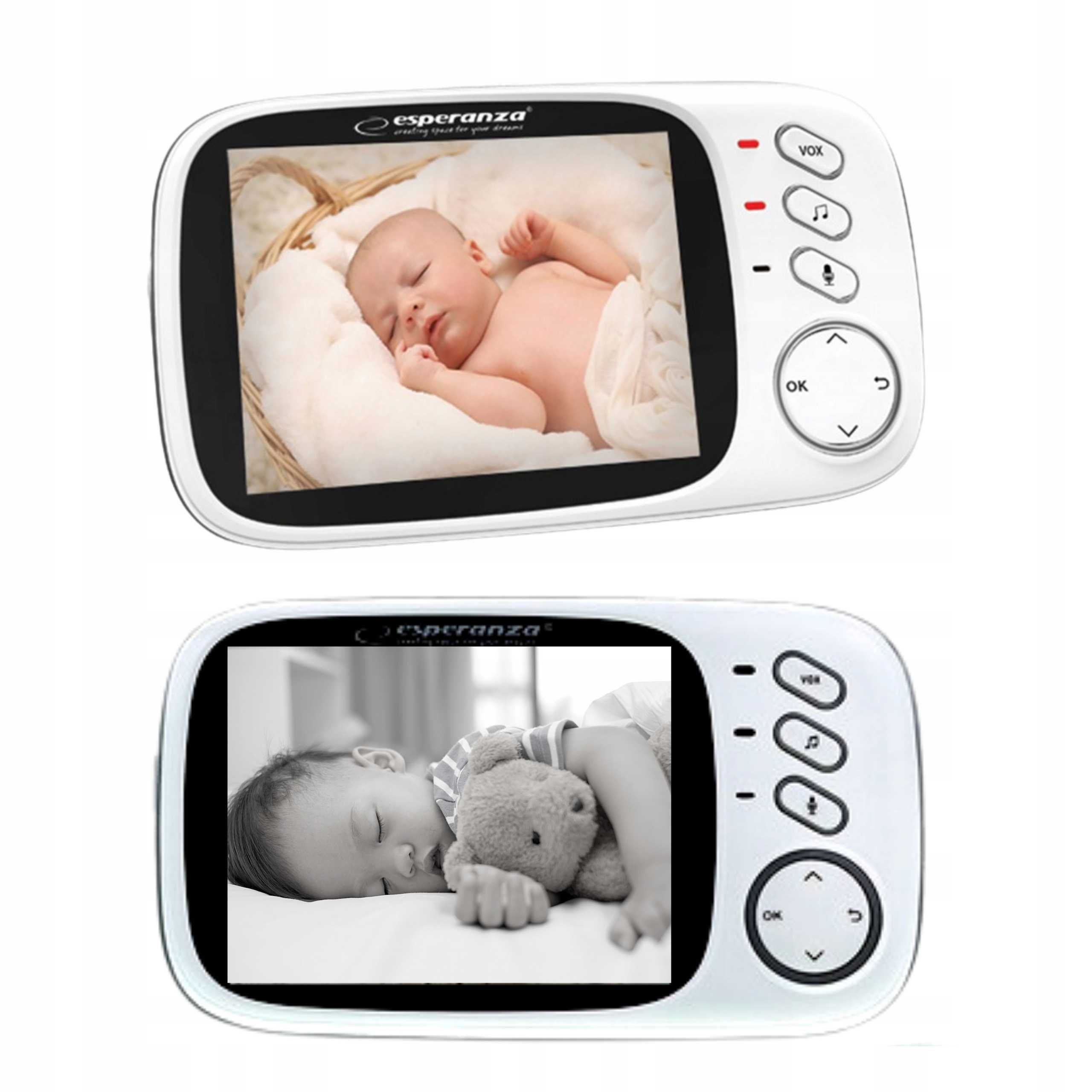 Niania Elektroniczna Kamera NA ŻYWO LCD Tryb Nocny LCD z MIKROFONEM