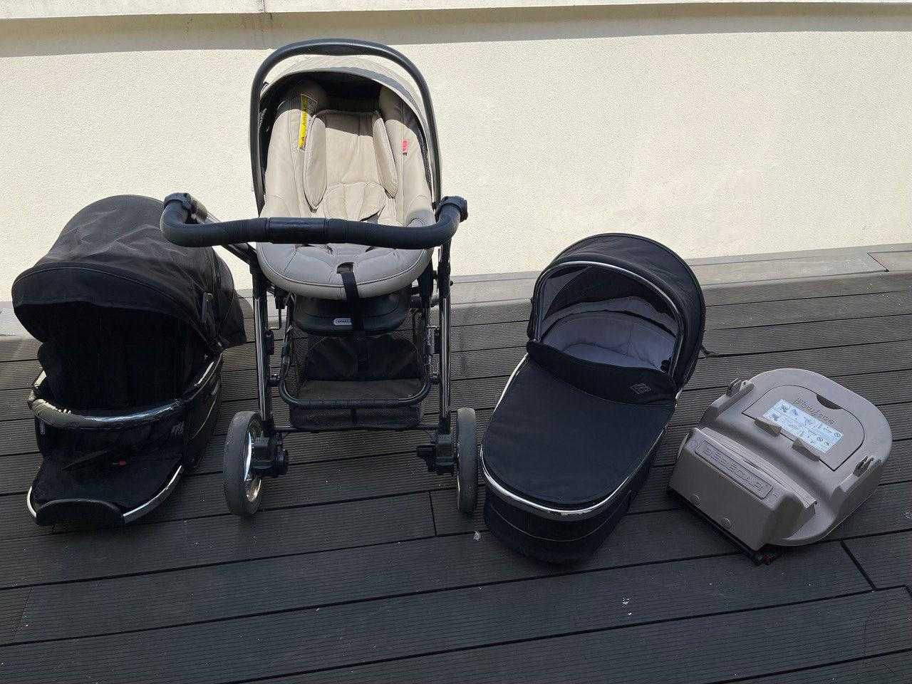 Trio Bebecar Hip-Hop + isofix no carro