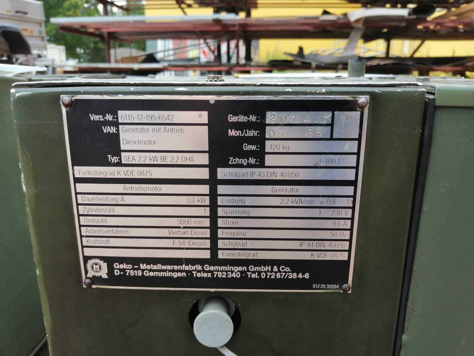 Agregat prądotwórczy GEKO diesel