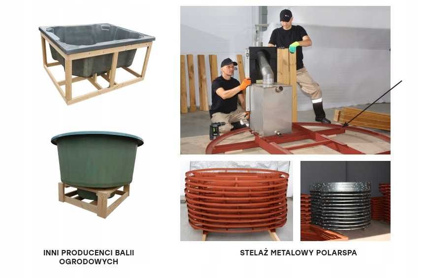 Balia ogrodowa COMFORT piec zewnętrzny | 2-8 - osobowa, jacuzzi, spa