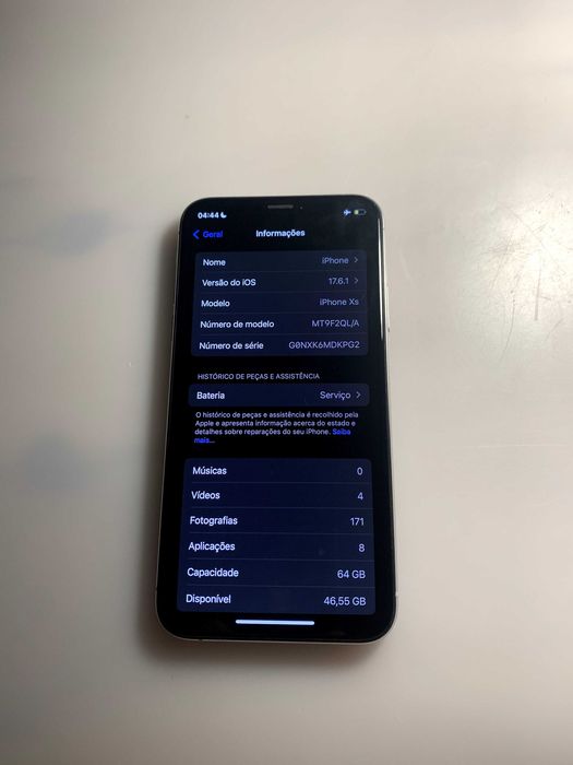 iPhone XS 64GB Branco Sem riscos Desbloqueado