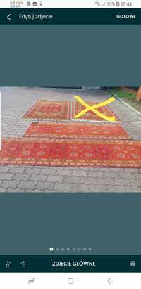 Dywan , chodnik całość welurowy wełniany 140x200
