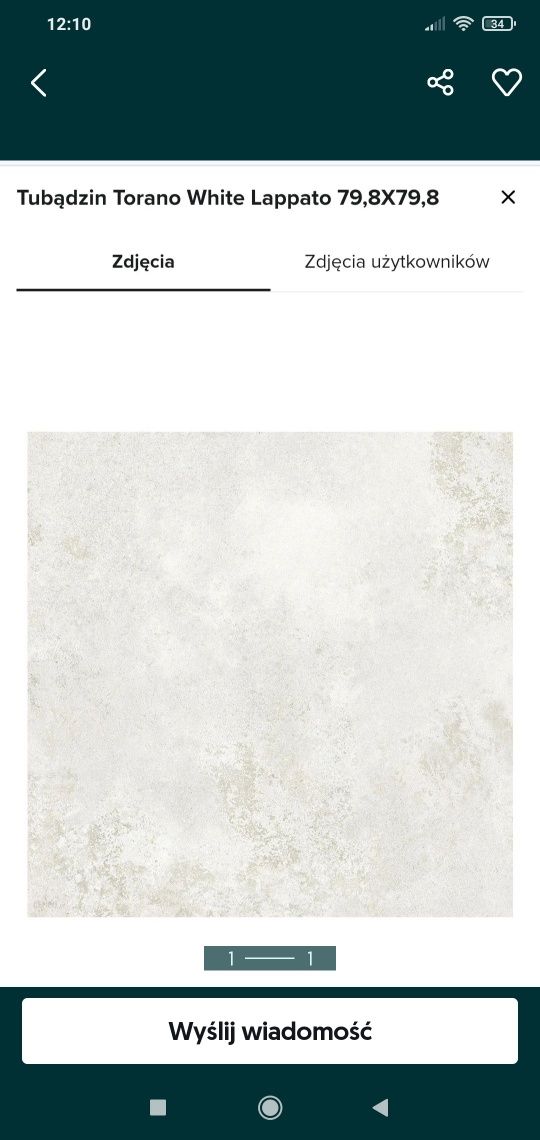 Tubądzin Torano White Mat 79,,8x79,8