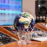 MOVA Globe ziemia z chmurami 4,5" z podstawą, obrotowa kula