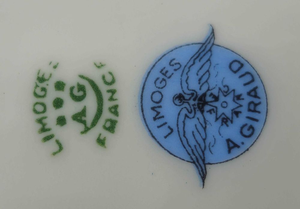 Piękna oryginalna patera z białej porcelany LIMOGES AG Francja