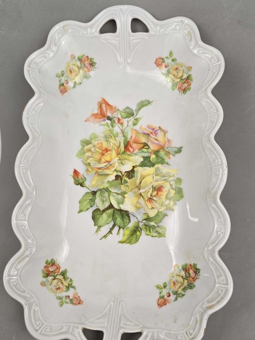 Patera półmisek róże Silesia Königszelt AG Jaworzyna Śląska 1914/18r