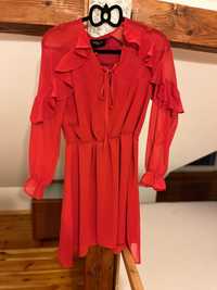 Czerwona sukienka Mohito rozmiar s