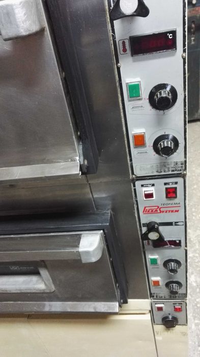 Piec do pizzy "Pizza System", włoski, duża wydajność, płyta szamotowa