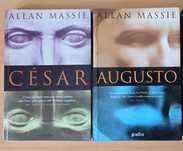 2 livros de Allan Massie - César e Augusto