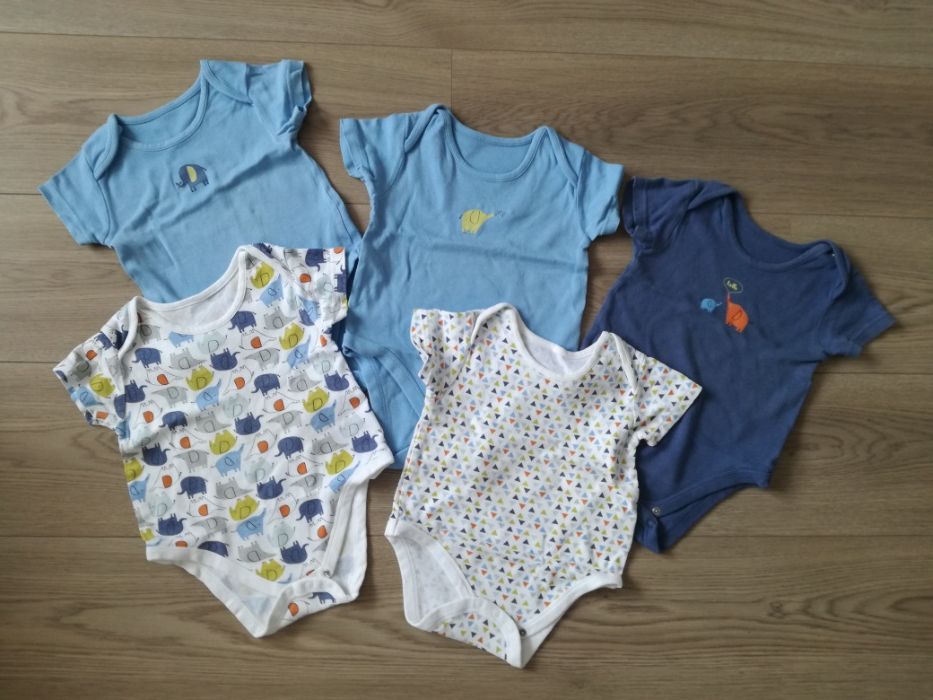 Mothercare komplet bydy z krótkim rękawem 86