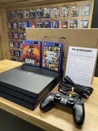 PlayStation 4 Pro 1TB + GTA V + RDR2 (ГАРАНТІЯ 12 МІСЯЦІВ)
