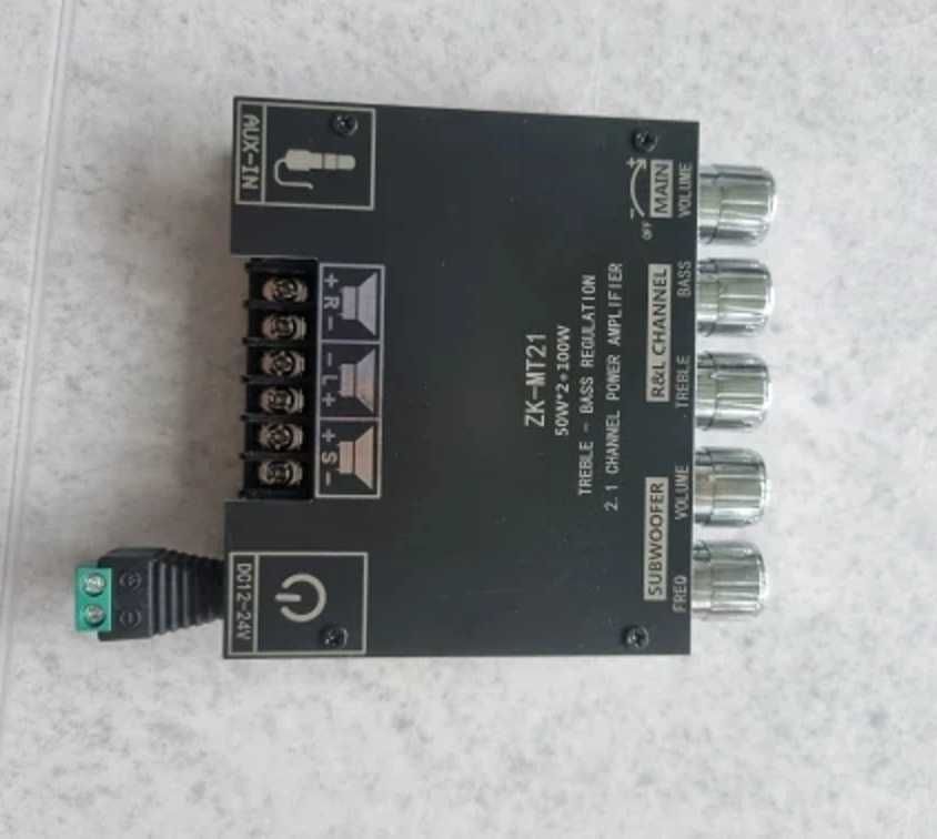 Крутий Підсилювач звуку 2.1 ZK-MT210 на 50W X 2 + 100W сабвуфер (ORIG)