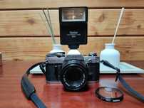 Canon Ae1 analógica com lente FD 50mm