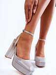 Sandały Model Rosel 3557-1 Silver - Step in style